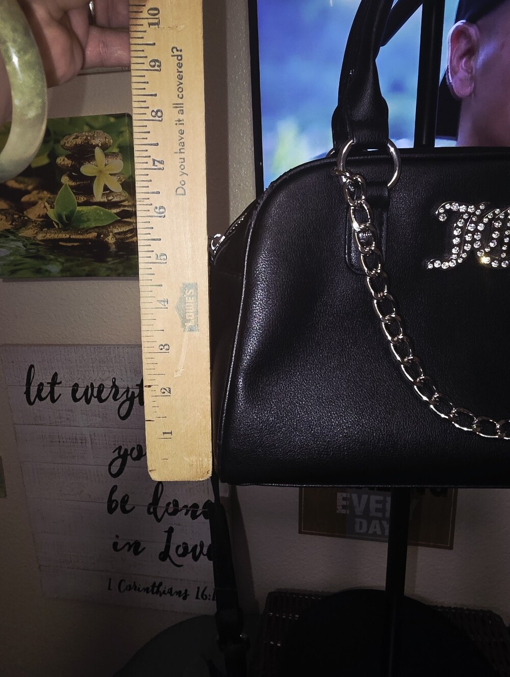 Juicy Couture Black Satchel Handbag - Picture 10 of 11